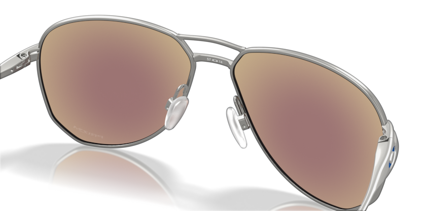 Oakley OO4147 Contrail Satin Chrome Pilot Sunglasses