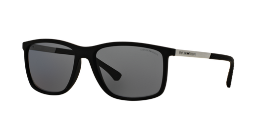 Emporio Armani EA4058 Rubber black polarized Sunglasses