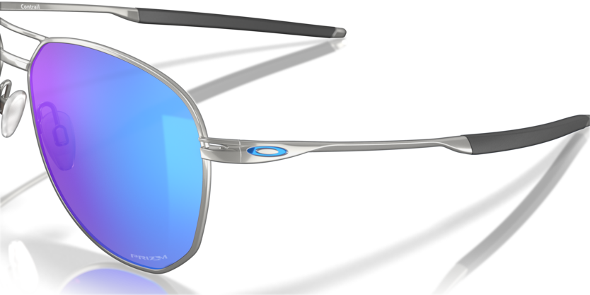 Oakley OO4147 Contrail Satin Chrome Pilot Sunglasses