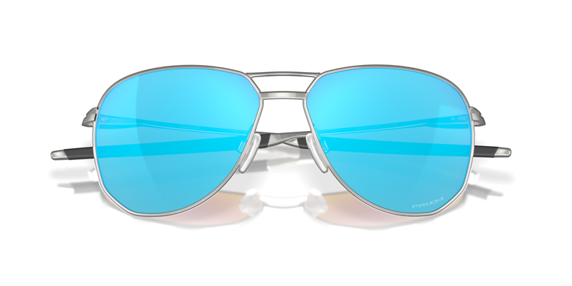 Oakley OO4147 Contrail Satin Chrome Pilot Sunglasses