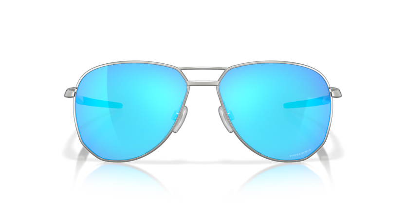 Oakley OO4147 Contrail Satin Chrome Pilot Sunglasses