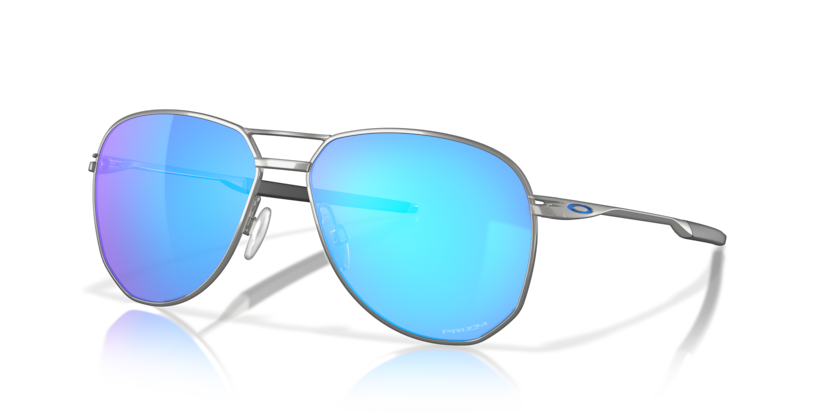 Oakley OO4147 Contrail Satin Chrome Pilot Sunglasses